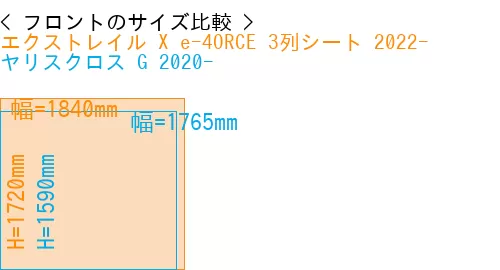 #エクストレイル X e-4ORCE 3列シート 2022- + ヤリスクロス G 2020-